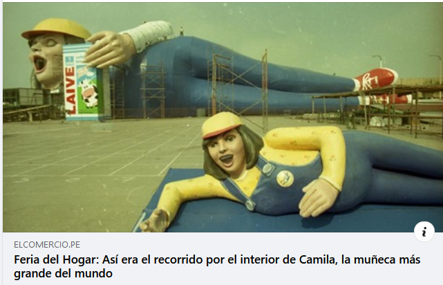 Camila, la muñeca gigante